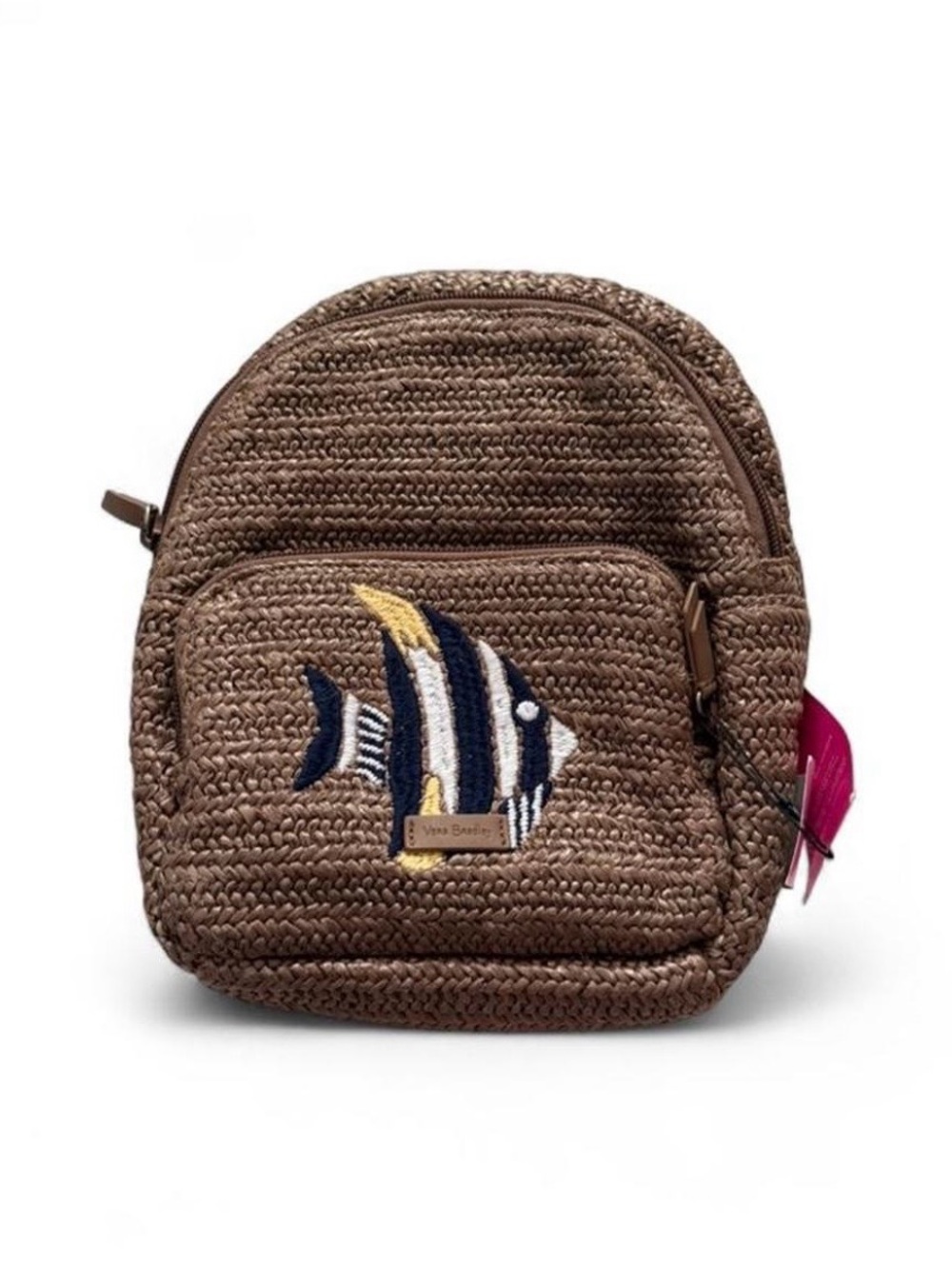 NWT Vera Bradley Straw Mini Convertible Backpack